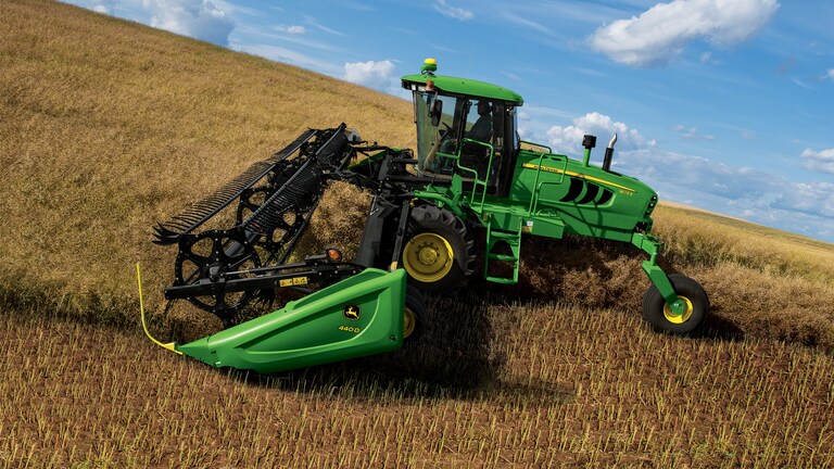 Стрічкова жатка 440D | Стрічковий транспортер 400D | John Deere UA